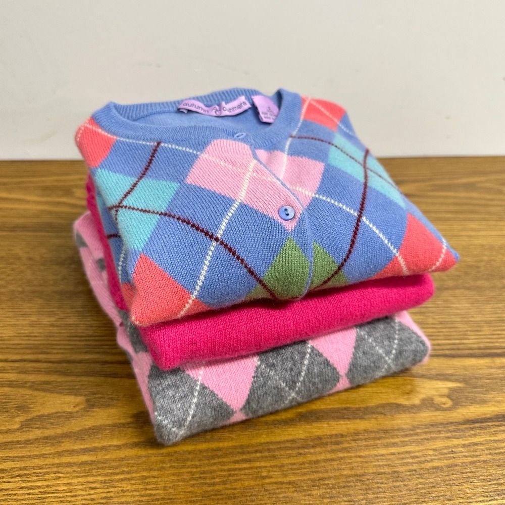 Cashmere Sweaters Bundle Lot of 3 Fabric Cutters Craft Repurpose Upcycle Flaws